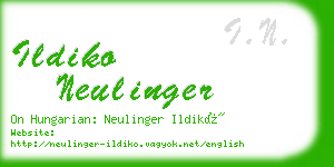 ildiko neulinger business card